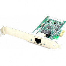 AddOn 10/100/1000Mbs Single Open RJ-45 Port 100m PCIe x4 Network Interface Card - 100% compatible and guaranteed to work - TAA Compliance ADD-PCIE-1RJ45