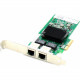 AddOn 10/100/1000Mbs Dual Open RJ-45 Port 100m PCIe x4 Network Interface Card - 100% compatible and guaranteed to work - TAA Compliance ADD-PCIE-2RJ45