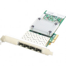 AddOn 1Gbs Quad Open SFP Port Network Interface Card - 100% compatible and guaranteed to work - RoHS, TAA Compliance ADD-PCIE-4SFP
