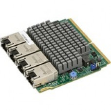 Supermicro AOC-MTG-i4T 10Gigabit Ethernet Card - 4 Port(s) - 4 - Twisted Pair - TAA Compliance AOC-MTG-I4T-O