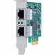 Allied Telesis AT-2911T/2 Gigabit Ethernet Card - PCI Express x1 - 2 Port(s) - 2 x Network (RJ-45) - Twisted Pair - RoHS, TAA Compliance AT-2911T/2-901