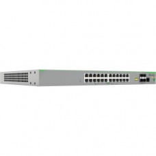 Allied Telesis CentreCOM AT-FS980M/28PS Ethernet Switch - 24 Ports - Manageable - 4 Layer Supported - Modular - Twisted Pair, Optical Fiber - Wall Mountable, Rack-mountable AT-FS980M/28PS-10