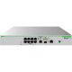 Allied Telesis CentreCOM FS980M/9 Ethernet Switch - 8 Ports - Manageable - Gigabit Ethernet - 10/100/1000Base-T, 1000Base-X - 3 Layer Supported - Modular - 1 SFP Slots - Power Supply - 6.30 W Power Consumption - Optical Fiber, Twisted Pair - 1U High - Wal