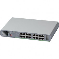 Allied Telesis 16-Port 10/100/1000T Unmanaged Switch with Internal PSU - 16 Ports - 2 Layer Supported - Twisted Pair - Desktop, Wall Mountable - Lifetime Limited Warranty - TAA Compliance AT-GS910/16-10