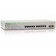 Allied Telesis 10-Port 10/100/1000T WebSmart Switch with 2 SFP Combo Ports and PoE+ - 10 Ports - Manageable - 2 Layer Supported - Twisted Pair - Rack-mountable, Desktop, Wall Mountable AT-GS950/10PS-50