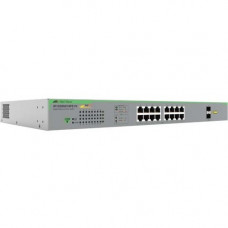 Allied Telesis GS950/18PS V2 Ethernet Switch - 16 Ports - Manageable - Gigabit Ethernet - 10/100/1000Base-T, 100/1000Base-X - 2 Layer Supported - Modular - 2 SFP Slots - Power Supply - 75 W Power Consumption - 185 W PoE Budget - Twisted Pair, Optical Fibe
