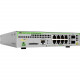 Allied Telesis Managed Gigabit Ethernet Switch - 8 Ports - Manageable - 3 Layer Supported - Modular - Optical Fiber, Twisted Pair - Wall Mountable, Rack-mountable, Desktop AT-GS970M/10PS-R-10
