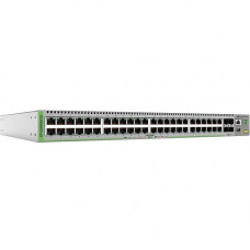 Allied Telesis 48 10/100/1000T Switch With 4 SFP Slots - 48 Ports - Manageable - 3 Layer Supported - Modular - Optical Fiber, Twisted Pair - 1U High - Rack-mountable AT-GS980M/52-10