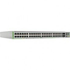 Allied Telesis CentreCom GS980MX/52PSM Layer 3 Switch - 48 Ports - Manageable - 10 Gigabit Ethernet, Gigabit Ethernet, 5 Gigabit Ethernet - 10GBase-X, 10/100/1000Base-T, 5GBase-T - 3 Layer Supported - Modular - Power Supply - 95 W Power Consumption - 370 