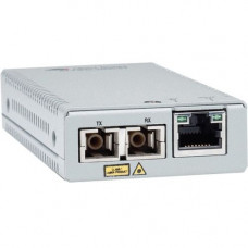 Allied Telesis AT-MMC200/SC Transceiver/Media Converter - 1 x Network (RJ-45) - 1 x SC Ports - DuplexSC Port - Multi-mode - Ethernet, Fast Ethernet - 10/100Base-TX, 100Base-FX - Desktop, Wall Mountable - TAA Compliance AT-MMC200/SC-90