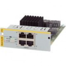 Allied Telesis AT-SBX81XLEM/XT4 Expansion Module - For Data Networking 4 RJ-45 10GBase-T Network LAN - Twisted Pair10 Gigabit Ethernet - 10GBase-T AT-SBX81XLEM/XT4