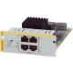 Allied Telesis AT-SBX81XLEM/XT4 Expansion Module - For Data Networking 4 RJ-45 10GBase-T Network LAN - Twisted Pair10 Gigabit Ethernet - 10GBase-T AT-SBX81XLEM/XT4