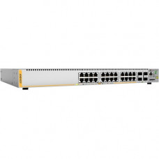 Allied Telesis L3 Switch with 24 x 10/100/1000T PoE Ports and 4 x 100/1000X SFP Ports - 24 Ports - Manageable - 3 Layer Supported - Modular - Optical Fiber, Twisted Pair - Desktop, Rack-mountable - TAA Compliance AT-X230-28GP-90