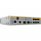 Allied Telesis x320-11GPT Layer 3 Switch - 8 Ports - Manageable - Gigabit Ethernet - 10/100/1000Base-T, 1000Base-X - TAA Compliant - 3 Layer Supported - Modular - 2 SFP Slots - PoE, AC Adapter - 22 W Power Consumption - Optical Fiber, Twisted Pair - PoE P