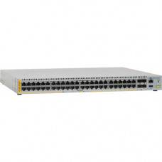 Allied Telesis AT-x510DP-52GTX Stackable Gigabit Edge Switch for Data Center Applications - 48 Ports - Manageable - 2 Layer Supported - Modular - Twisted Pair, Optical Fiber - 1U High - Rack-mountable AT-X510DP-52GTX
