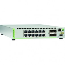 Allied Telesis 12-Port 100/1000/10G Base-T (RJ-45) Stackable Switch with 4 SFP/SFP+Slot - 12 Ports - Manageable - 3 Layer Supported - Modular - Twisted Pair, Optical Fiber - 1U High - Rack-mountable AT-XS916MXT-10