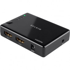 Belkin 4-Way HDMI Switch with Wireless Remote - 4 x 1 - 1 x HDMI Out AV10117