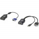 Black Box Wizard Multimedia Extender LP - 1 Input Device - 1 Output Device - 500 ft Range - 2 x Network (RJ-45)USB - 1 x VGA In - 1 x VGA Out - Full HD - 1920 x 1080 - Twisted Pair - Category 8 AVU4001A