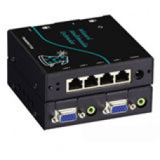Black Box Wizard Multimedia Extender - 2 x 4 - SVGA - 984.25ft, 656.17ft - TAA Compliance AVU5004A