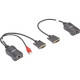 Black Box Line-Powered Extender Kit - DVI Over CATx - 1 Input Device - 1 Output Device - 164.04 ft Range - 2 x Network (RJ-45) - 1 x USB - 1 x DVI In - 1 x DVI Out - WUXGA - 1920 x 1200 - Twisted Pair - Category 7 - TAA Compliant AVU8011A
