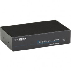 Black Box MediaCento VX 8-Port Transmitter - 1 Input Device - 984.25 ft Range - 9 x Network (RJ-45) - 1 x VGA In - 1 x VGA Out - Serial Port - WUXGA - 1920 x 1200 - Category 5 - TAA Compliance AVX-VGA-TP-TX-8