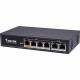 Vivotek FE Unmanaged PoE Switch - 6 Ports - 2 Layer Supported - Twisted Pair - 2 Year Limited Warranty AW-FET-060C-065