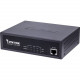 Vivotek Unmanaged 4xGE PoE + 1xGE Switch - 5 Ports - 2 Layer Supported - Twisted Pair - Rack-mountable, Standalone - 2 Year Limited Warranty AW-GET-050A-065