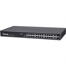 Vivotek AW-GEV-267A-370 Ethernet Switch - 24 Ports - Manageable - 3 Layer Supported - Modular - Optical Fiber, Twisted Pair - 1U High - Rack-mountable, Desktop AW-GEV-267A-370