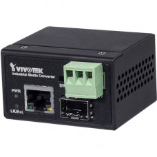 Vivotek Industrial FE Media Converter SFP - 1 x Network (RJ-45) - Fast Ethernet - 100Base-TX - 1 x Expansion Slots - SFP - 1 x SFP Slots - Wall Mountable, Rail-mountable AW-IHS-0202