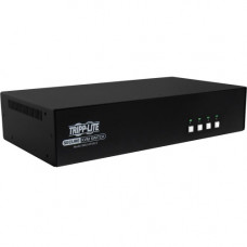 Tripp Lite Secure KVM Switch 4-Port DisplayPort Dual Monitor CAC NIAP PP3.0 - 4 Computer(s) - 1 Local User(s) - 3840 x 2160 - 11 x USB - 10 x DisplayPort - TAA Compliant - TAA Compliance B002-DP2AC4