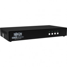 Tripp Lite Secure KVM Switch 4-Port HDMI / DP NIAP PP3.0 Certified w/ CAC - 4 Computer(s) - 1 Local User(s) - 3840 x 2160 - 11 x USB - 1 x HDMI - 4 x DisplayPort - TAA Compliant - TAA Compliance B002-HD1AC4