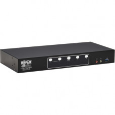 Tripp Lite B006-DP2UA4 DisplayPort Dual-Display KVM Switch - 4 Computer(s) - 1 Local User(s) - 4096 x 2160 - 50 Hz, 60 Hz - 1 x Network (RJ-45) - 8 x USB - Desktop, Rack-mountable - 10 x DisplayPort - TAA Compliance B006-DP2UA4