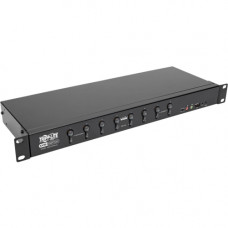 Tripp Lite 8-Port KVM Switch DVI/USB w Audio & Peripheral Sharing 1U 1080p - 8 Computer(s) - 1 Local User(s) - 2048 x 1536 - 11 x USB - 9 x DVI1 x VGA - Rack-mountable - 1U - TAA Compliance B024-DUA8-SL