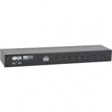 Tripp Lite 8-Port Rackmount DVI/USB KVM Switch w/ Audio & 2-Port USB Hub 1U - 8 Computer(s) - 1 Local User(s) - 2048 x 1536 - 12 x USB - 9 x DVI - Rack-mountable - 1U B043-DUA8-SL
