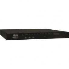 Tripp Lite 16-Port KVM Switch Cat5 Over IP 1 Local 2 Remote User 1U TAA GSA - 16 Computer(s) - 1 Local User(s) - 2 Remote User(s) - 1600 x 1200 - 16 x Network (RJ-45) - 2 x PS/2 Port - 2 x USB - Rack-mountable - 1U - RoHS, TAA Compliance B064-016-02-IPG