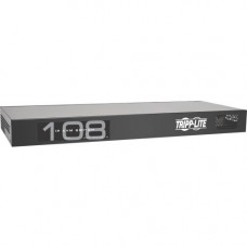 Tripp Lite 8-Port IP Cat5 KVM Switch Compact 1+1 User Rackmount - 8 Computer(s) - 1 Local User(s) - 1 Remote User(s) - 1920 x 1080 - 12 x Network (RJ-45) - 3 x USB1 x VGA - Rack-mountable - 1U - TAA Compliant - TAA Compliance B072-008-1-IP