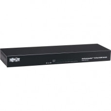 Tripp Lite 16-Port Cat5 KVM Switch VGA USB PS/2 1URM Rackmount - 16 x 1 - 16 x RJ-45 Keyboard/Mouse/Video - 1U - Rack-mountable - RoHS, TAA Compliance B072-016-1