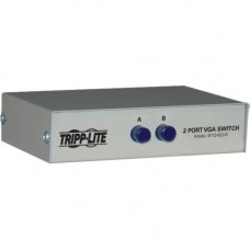 Tripp Lite 2-Port Manual VGA/SVGA Video Switch 3x HD15F Metal - 1600 x 1280 - VGA, SVGA - 2 Input Device - 1 Output device - 2 x VGA In - 1 x VGA Out - TAA Compliance B112-002-R