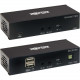 Tripp Lite HDMI Over Cat6 Extender Kit w KVM Support 4K60Hz USB/IR PoC TAA - 1 Input Device - 1 Output Device - 230 ft Range - 2 x Network (RJ-45) - 3 x USB - 1 x HDMI In - 1 x HDMI Out - 4K UHD - 3840 x 2160 - Twisted Pair - Category 6 - Wall Mountable, 