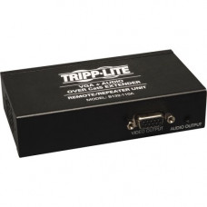 Tripp Lite VGA + Audio over Cat5/Cat6 Video Extender Remote / Repeater Unit TAA 1000&#39;&#39; - 1 Output Device - 2000 ft Range - 2 x Network (RJ-45) - 1 x VGA Out - 1920 x 1440 - Twisted Pair - Rack-mountable, Wall Mountable, Pole-mountable - TA