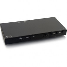 C2g Dual HDMI+VGA Switch Box TX - 3 Input Device - 230 ft Range - 1 x Network (RJ-45) - 1 x USB - 2 x HDMI In - 1 x VGA In - 4K UHD - Twisted Pair - Category 6a 30018