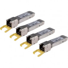 HPE MSA 1Gb RJ-45 iSCSI SFP+ 4-Pack Transceiver - For Data Networking - 1 x RJ-45 1000Base-T iSCSI LAN - Twisted PairGigabit Ethernet - 1000Base-T C8S75B