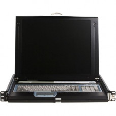 Startech.Com 1U 17" Rackmount LCD Console with 16 Port IP KVM - 16 Computer(s) - 17 Active Matrix TFT LCD - 16 x HD-15 Video - 1U Height - TAA Compliance CABCONS1716I