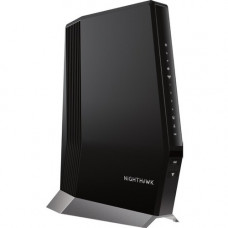 Netgear Nighthawk CAX80 IEEE 802.11ax Ethernet, Cable Wireless Router - 2.40 GHz ISM Band - 5 GHz UNII Band - 750 MB/s Wireless Speed - 4 x Network Port - 1 x Broadband Port - USB - 2.5 Gigabit Ethernet - VPN Supported - Desktop CAX80-100NAS