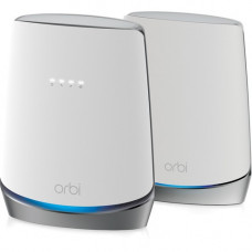 Netgear Orbi IEEE 802.11ax Ethernet Wireless Router - 2.40 GHz ISM Band - 5 GHz UNII Band - 6 x Antenna(6 x Internal) - 525 MB/s Wireless Speed - 4 x Network Port - Gigabit Ethernet - Desktop CBK752-100NAS