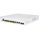 Cisco 250 CBS250-8FP-E-2G Ethernet Switch - 8 Ports - Manageable - 2 Layer Supported - Modular - 120 W PoE Budget - Optical Fiber, Twisted Pair - PoE Ports - Lifetime Limited Warranty - TAA Compliance CBS250-8FP-E-2G-NA