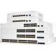 Cisco Business CBS350-8S-E-2G Ethernet Switch - 2 Ports - Manageable - 3 Layer Supported - Modular - 10 SFP Slots - 11.90 W Power Consumption - Optical Fiber, Twisted Pair - Lifetime Limited Warranty - TAA Compliance CBS350-8S-E-2G-NA