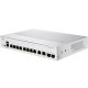 Cisco 350 CBS350-8T-E-2G Ethernet Switch - 10 Ports - Manageable - 2 Layer Supported - Modular - Optical Fiber, Twisted Pair - Lifetime Limited Warranty - TAA Compliance CBS350-8T-E-2G-NA