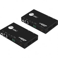 SIIG 4K HDR HDMI 2.0 HDBaseT Extender Over Single Cat5e/6 with RS-232 & IR - 100m - Bi-directional IR Sensors CE-H23311-S1