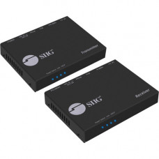 SIIG 4K HDMI HDBaseT Extender Over Single Cat5e/6 with RS-232, IR & PoC - 100m - Extends HDMI 1.4 Audio & Video Signal - PoC - TAA Compliance CE-H23F11-S1